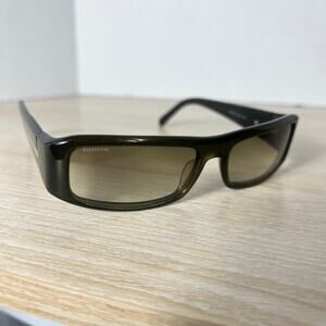 RARE! Prada SPR02E 0AO-4M1 Dark Green Rectangle Sunglasses Gradient 54-17-130